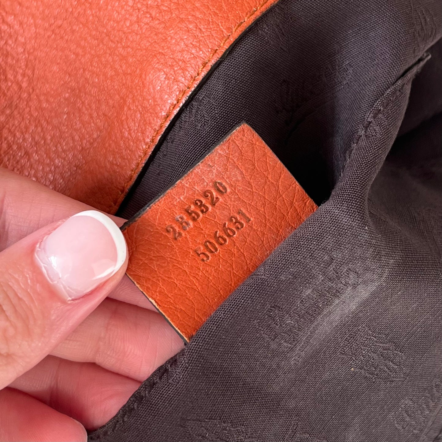 Gucci Calfskin Bamboo Croisette Shoulder Bag