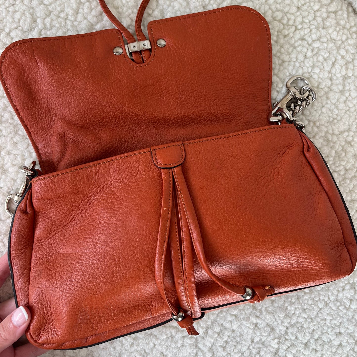 Gucci Calfskin Bamboo Croisette Shoulder Bag