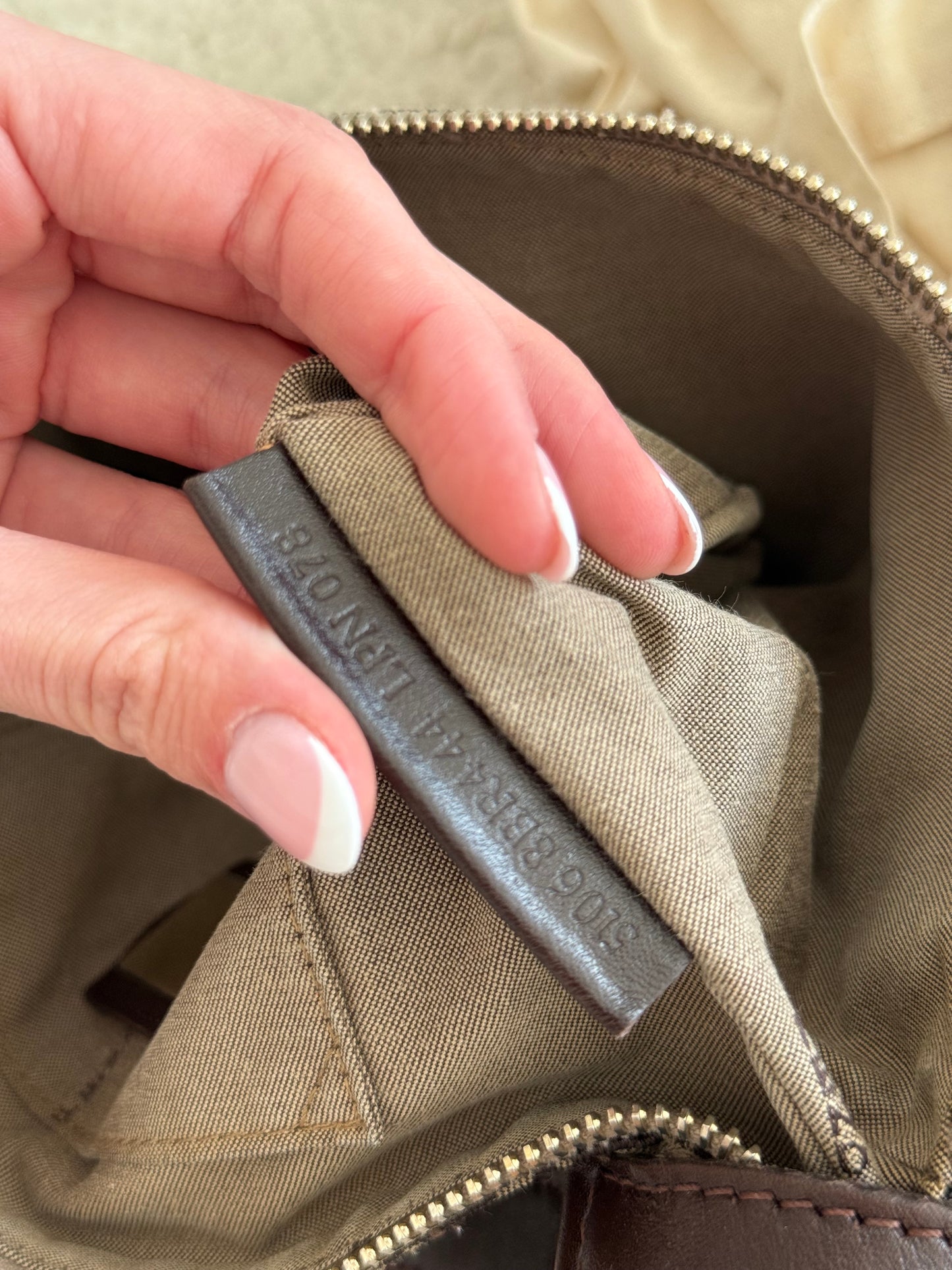 Fendi Zucchino Canvas Pochette – Brown FF