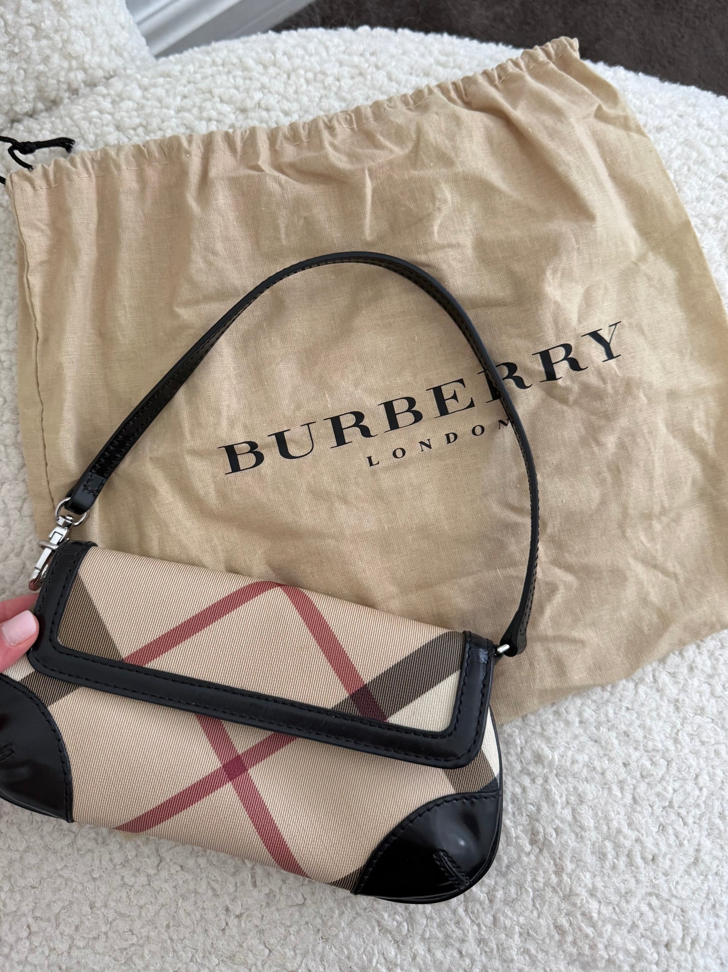 Burberry mini vintage check shoulder bag