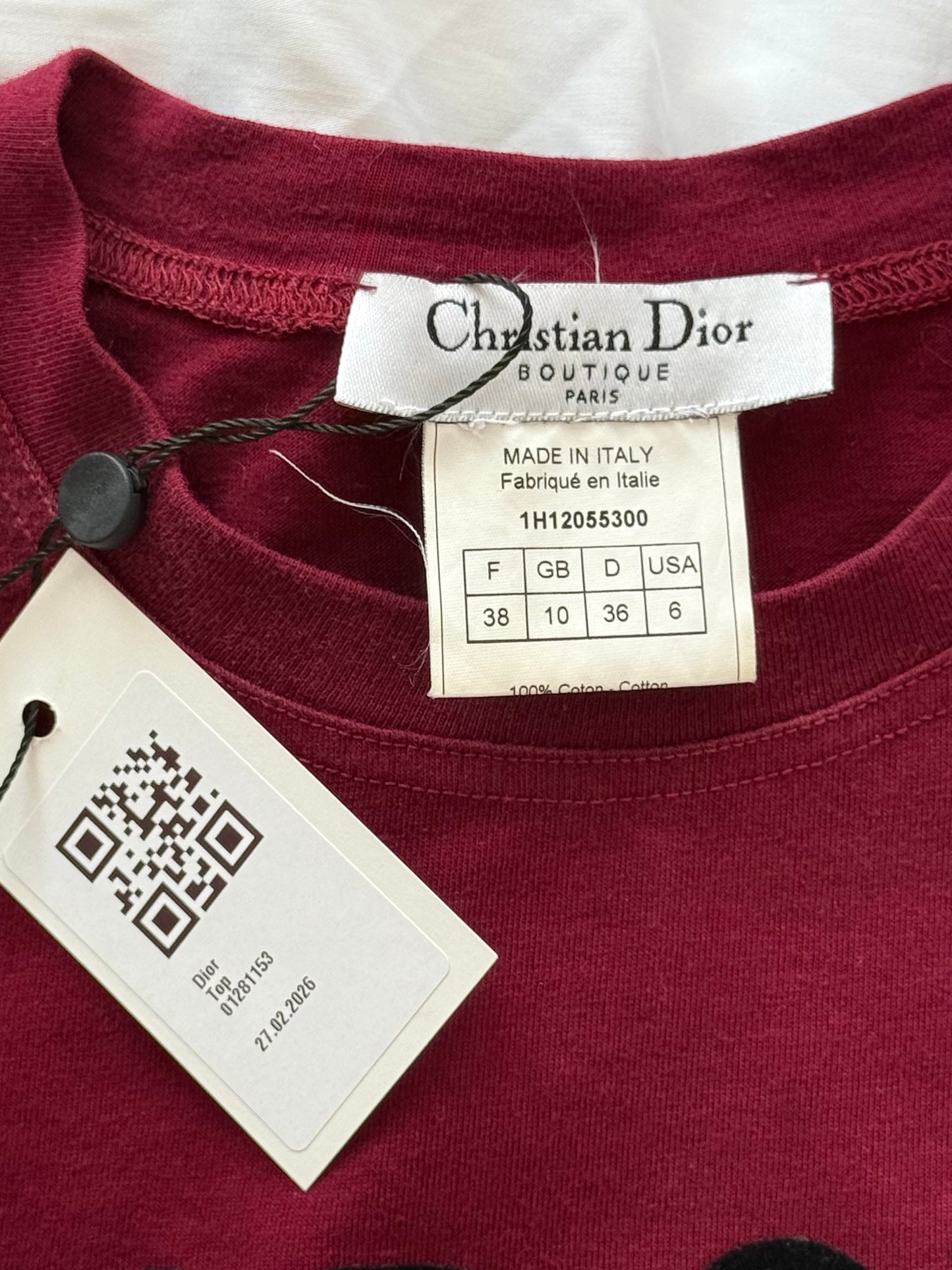 Christian Dior "J'Adore Dior" sleeveless top