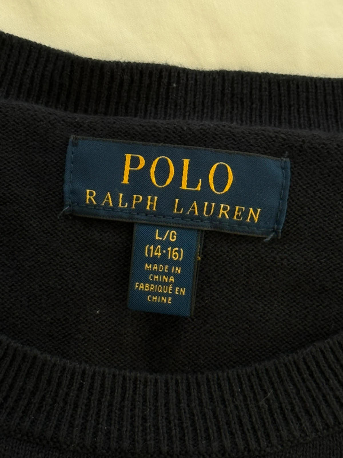 Polo Ralph Lauren navy crew neck knit