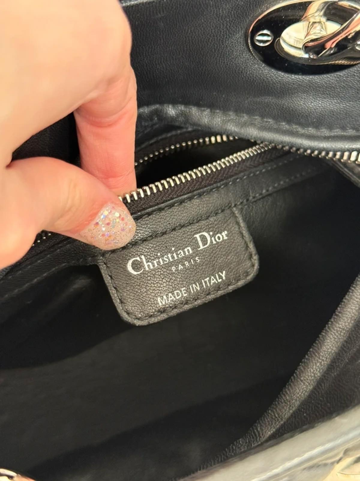 Christian Dior Lady Dior Medium Bag Black Cannage