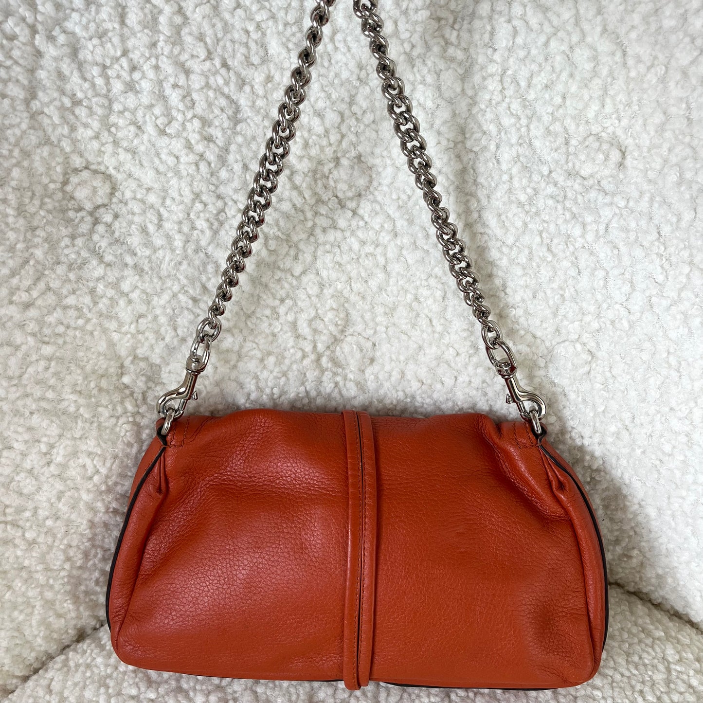 Gucci Calfskin Bamboo Croisette Shoulder Bag