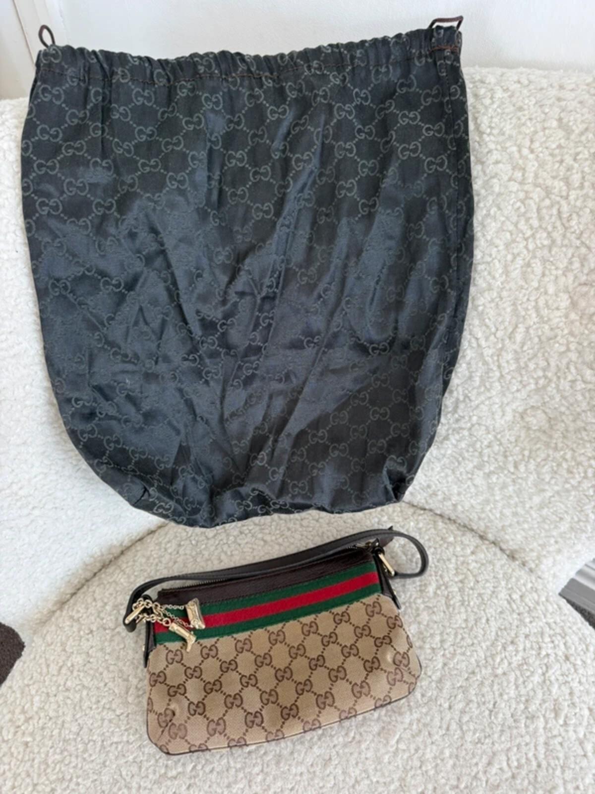 Gucci GG Canvas Sherry Line Mini Shoulder Bag