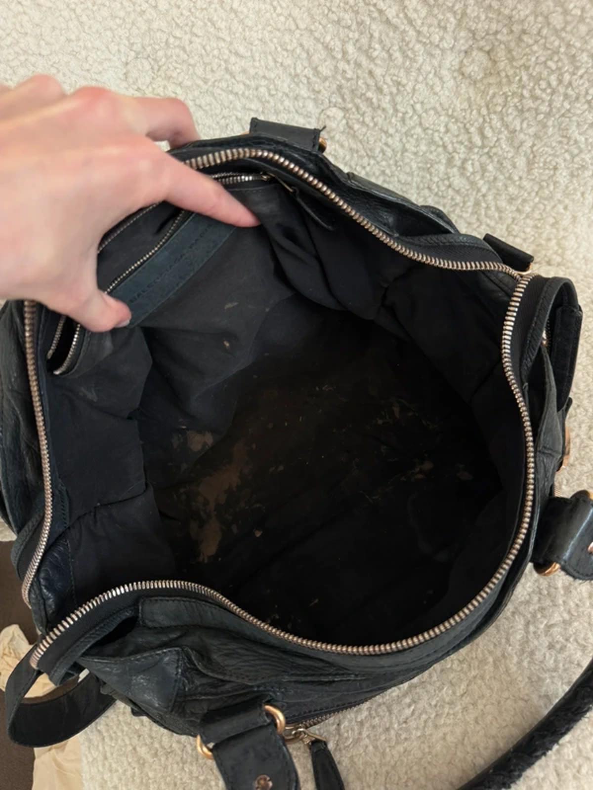 Balenciaga City Bag Black Leather Giant Hardware