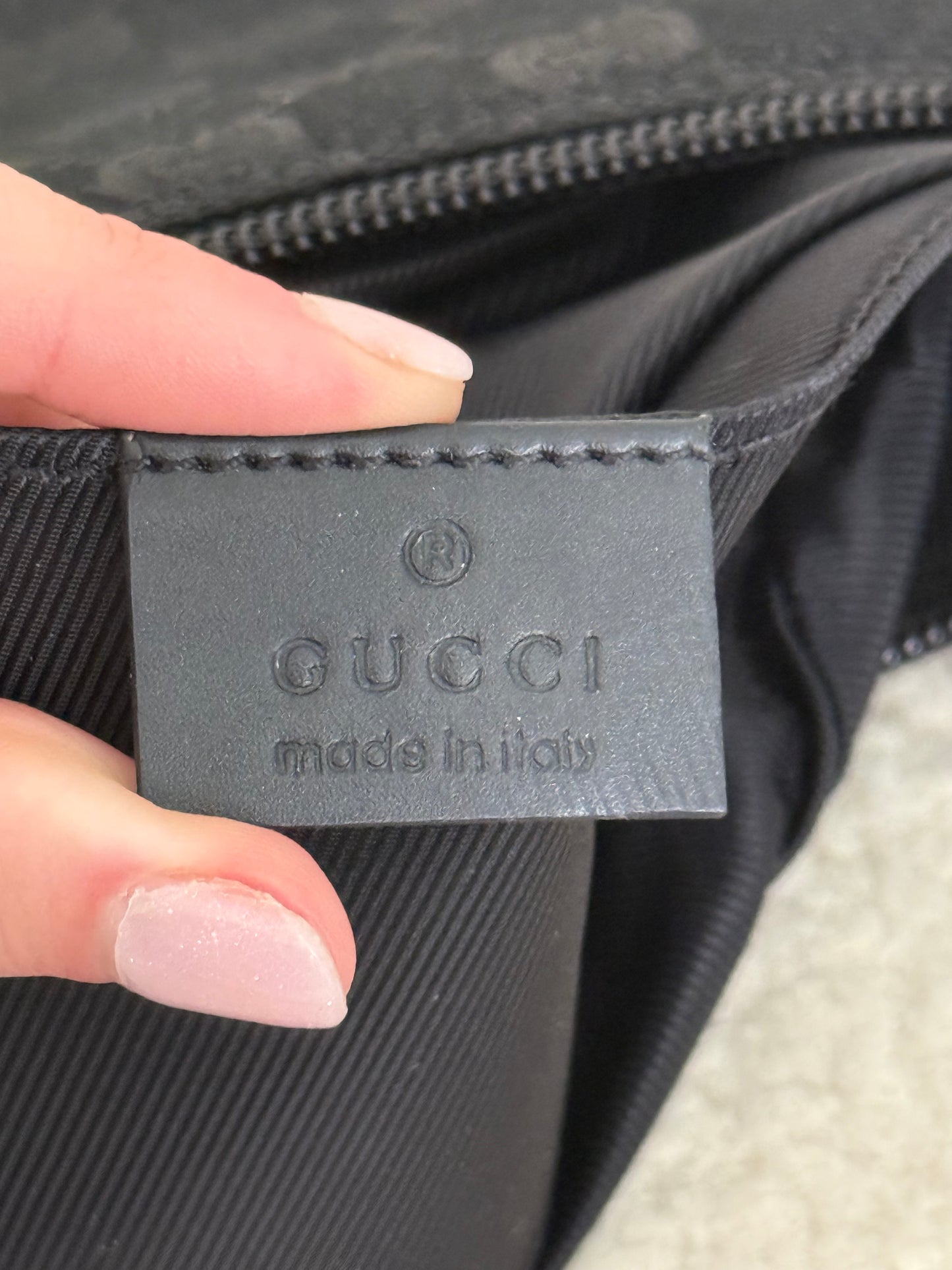 Gucci vintage GG canvas shoulder bag