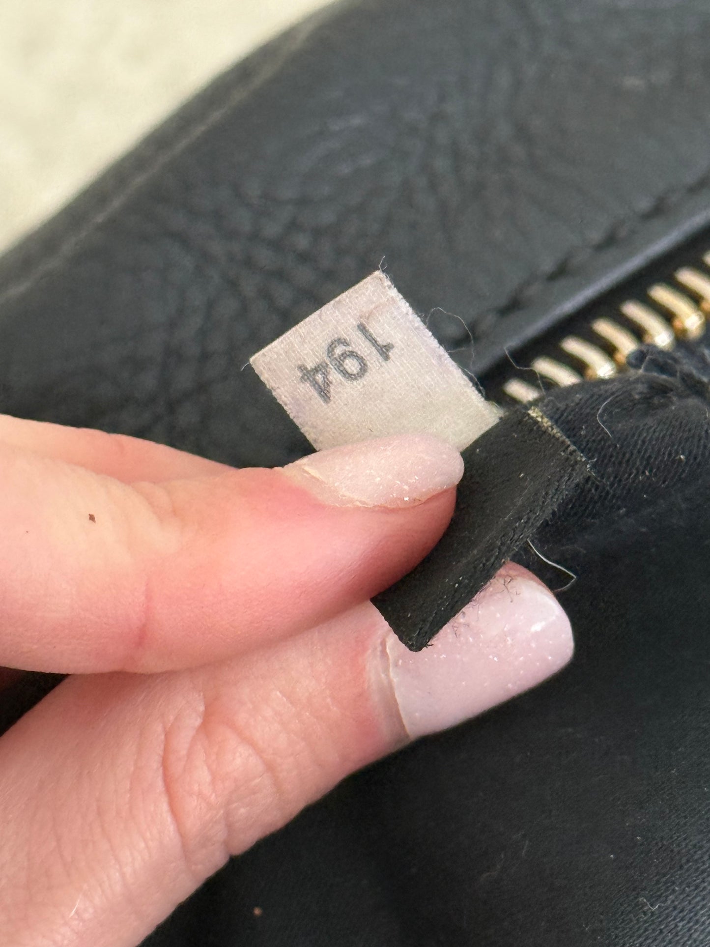 Miu Miu black leather tote bag