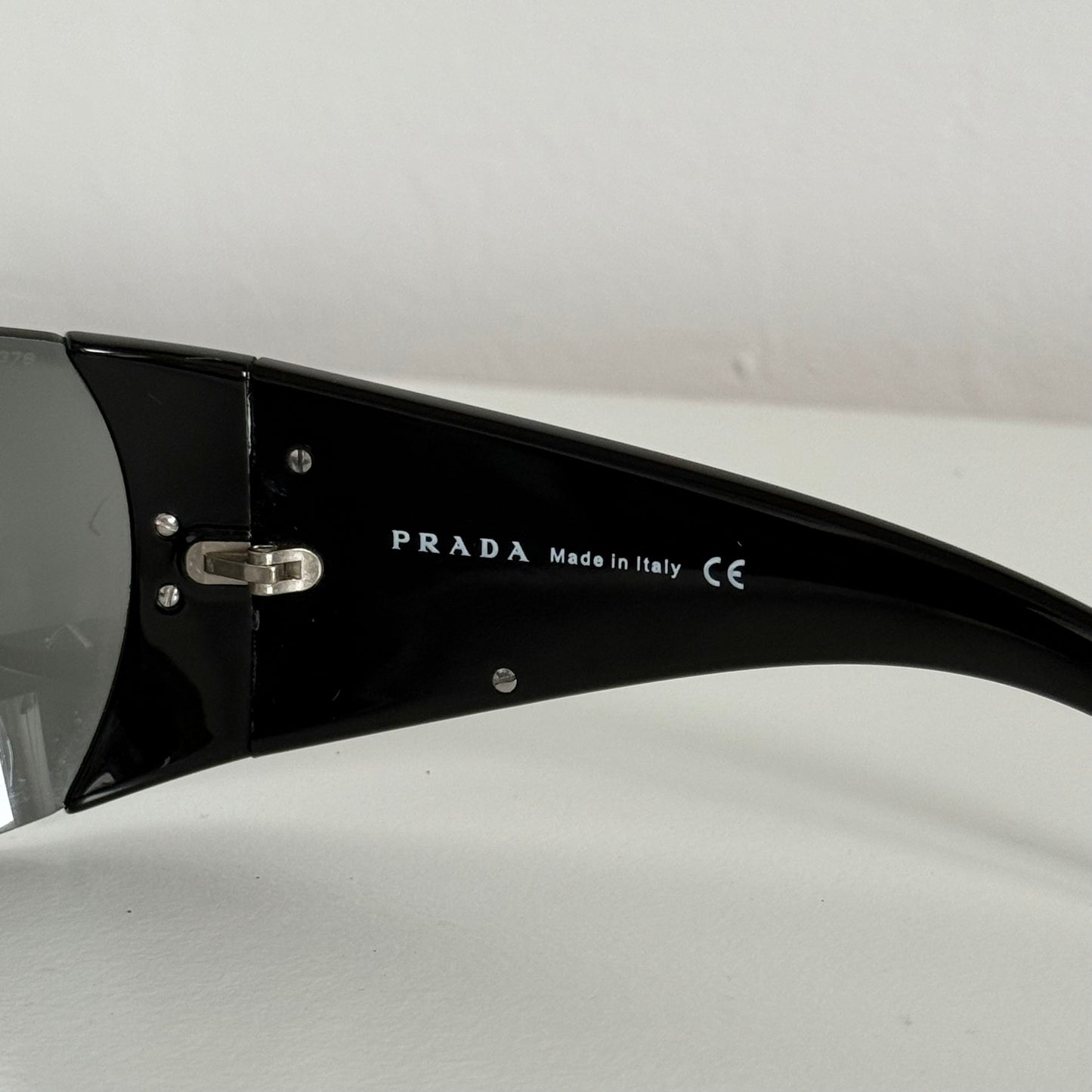 Prada Black Logo Shield Sunglasses