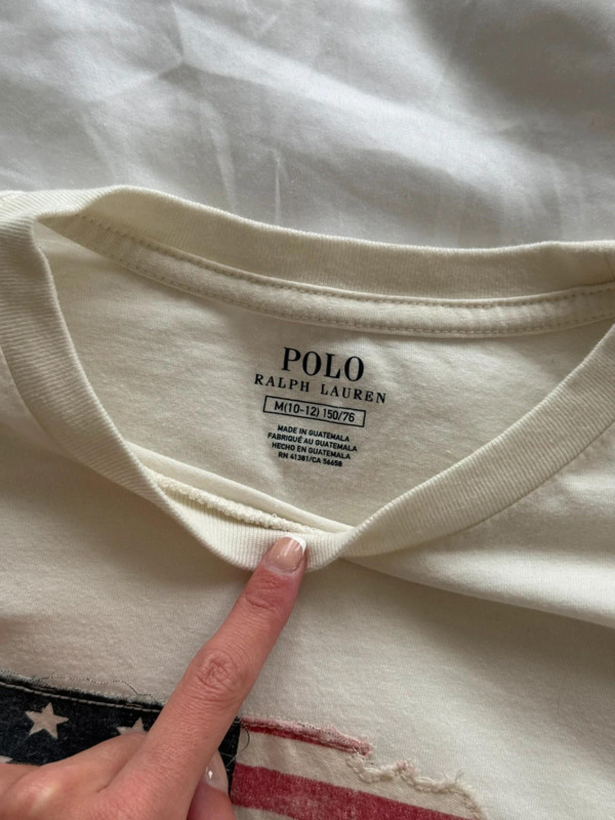 Polo Ralph Lauren USA Flag Long Sleeve Top