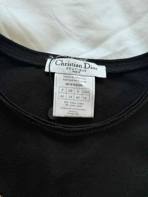 christian dior embellished tank top