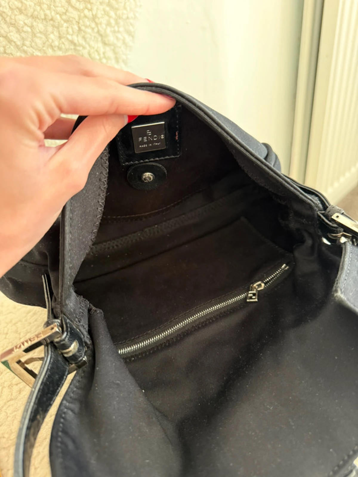 Fendi Baguette Black Shoulder Bag