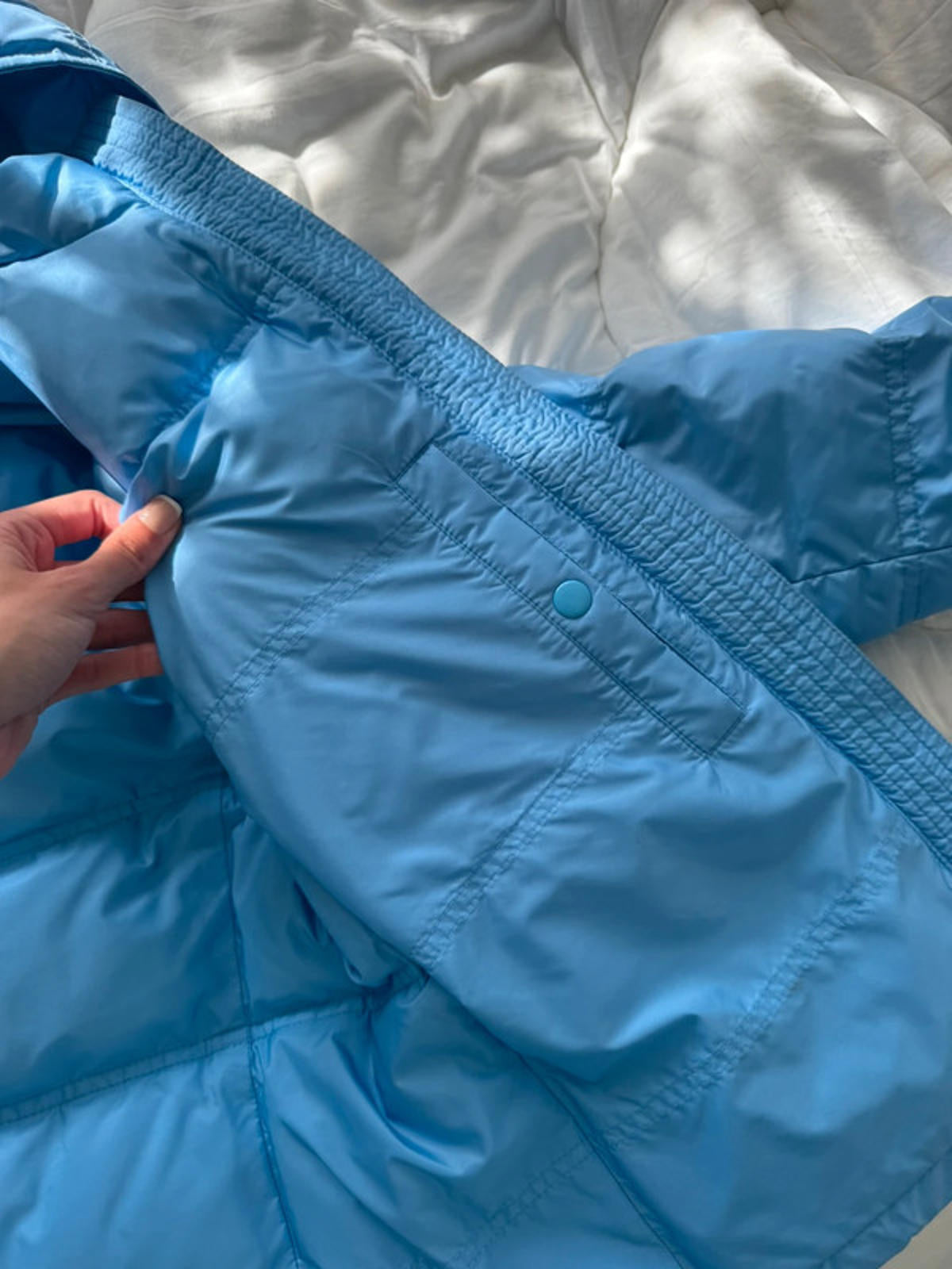 Prada Light Blue Down Puffer Jacket