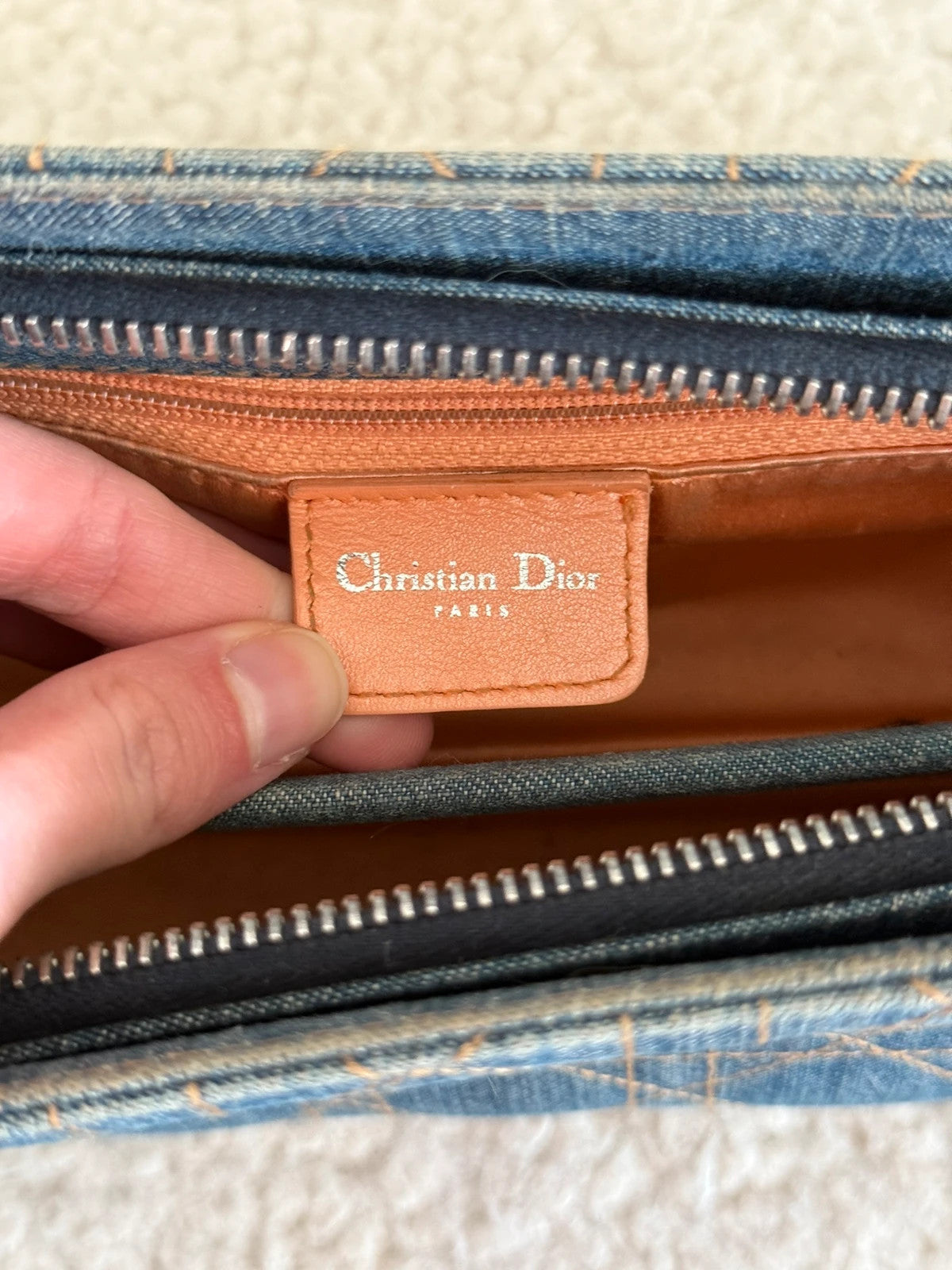 Denim Christian Dior bag