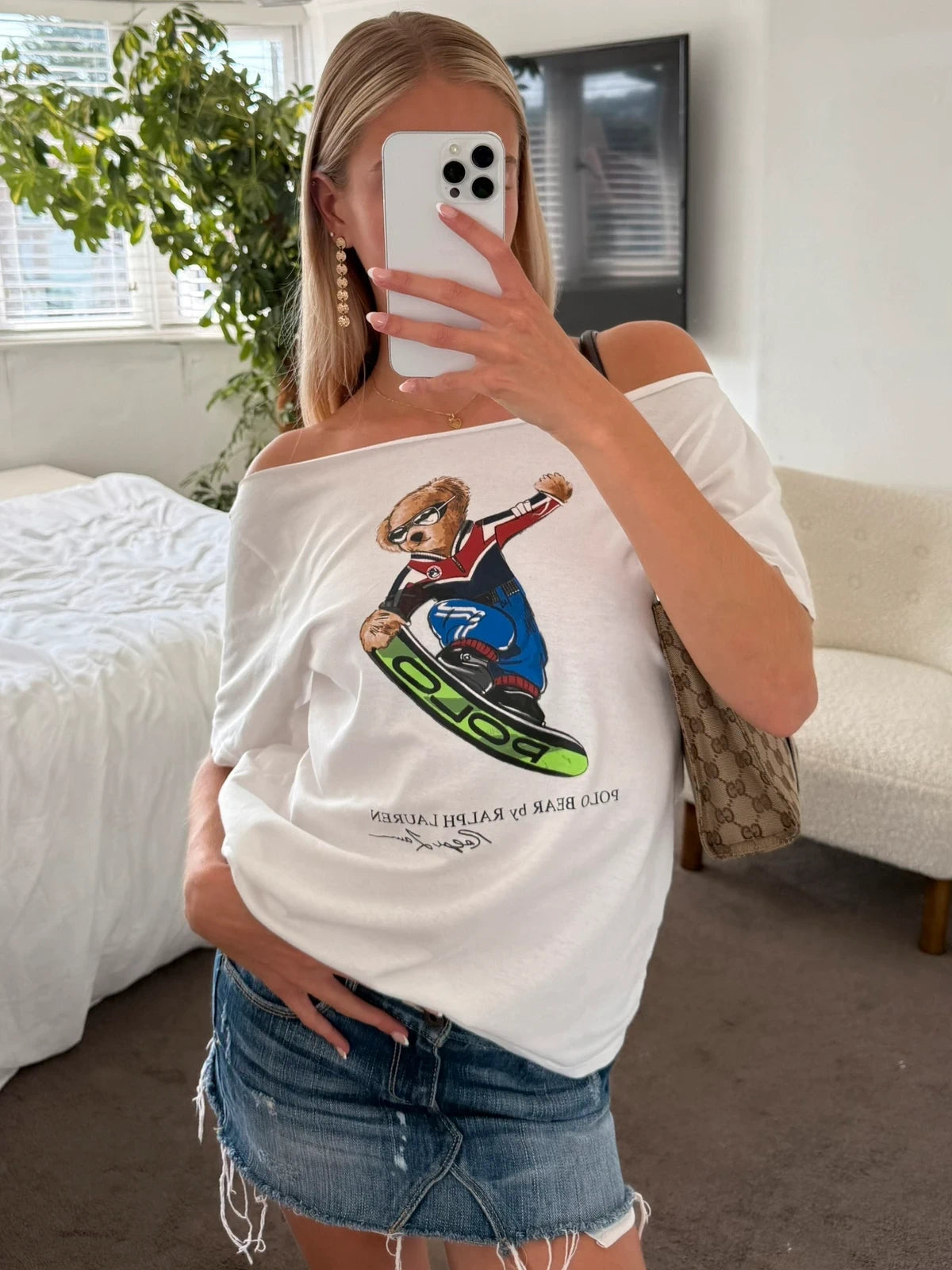 Ralph Lauren Polo Bear Snowboard Tee
