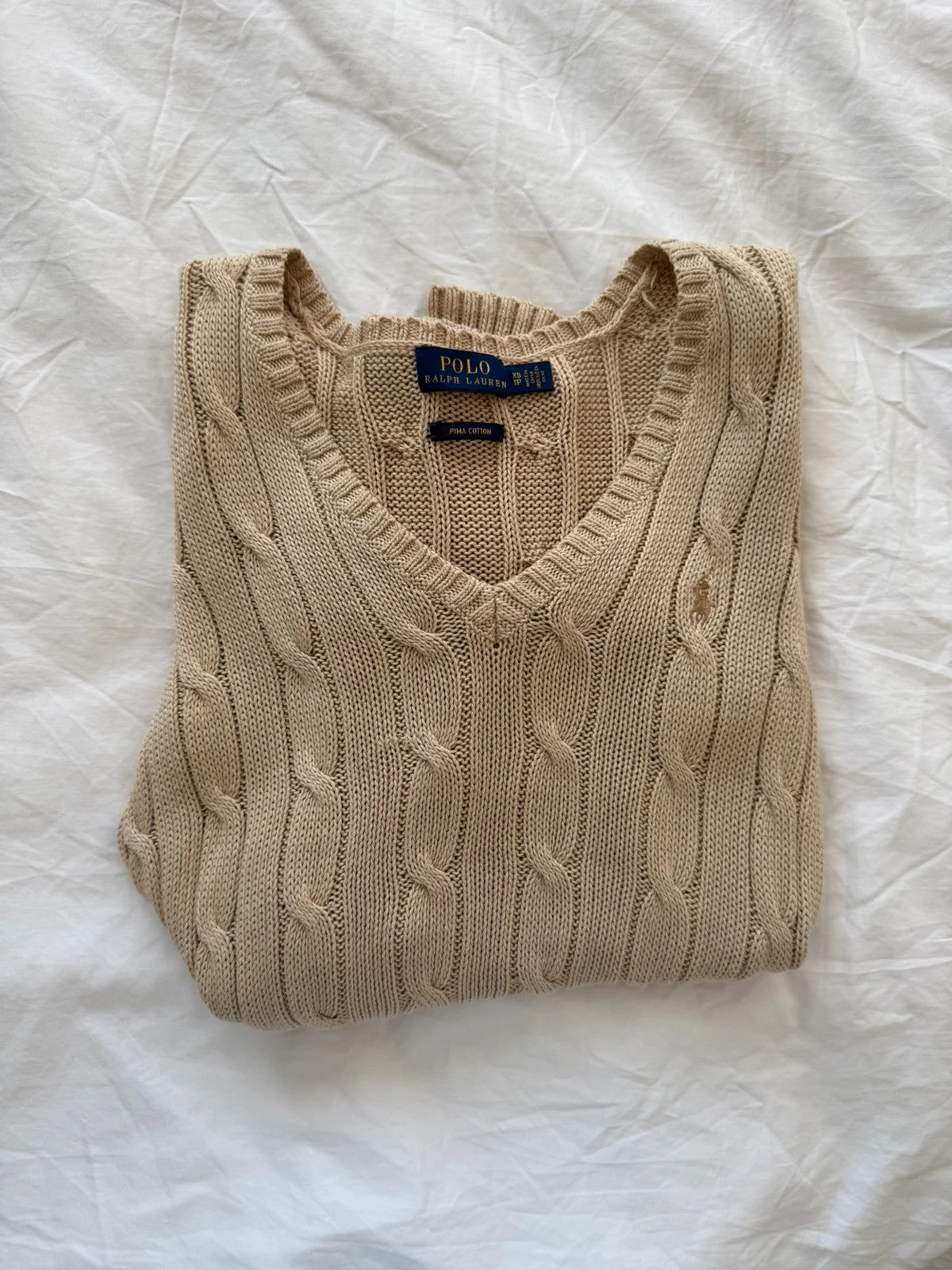 Pima cotton v-neck