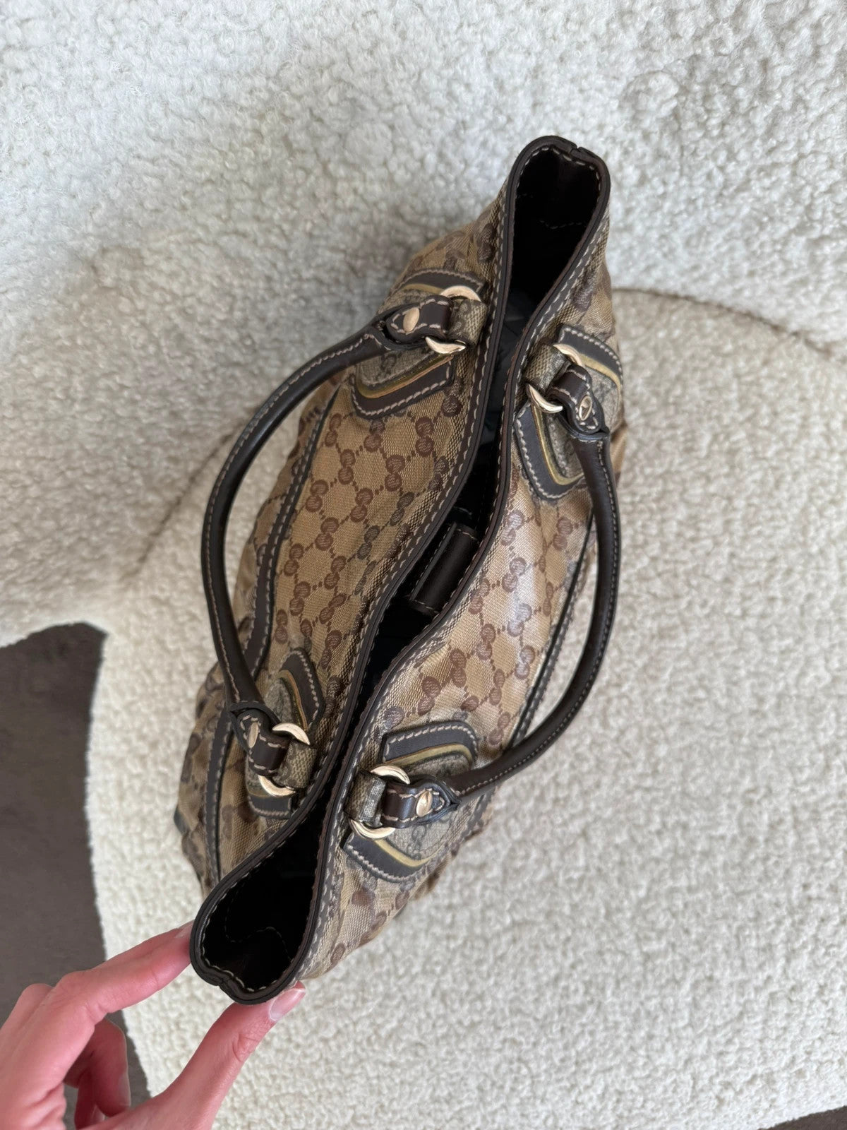 Gucci GG Crystal Handbag Brown