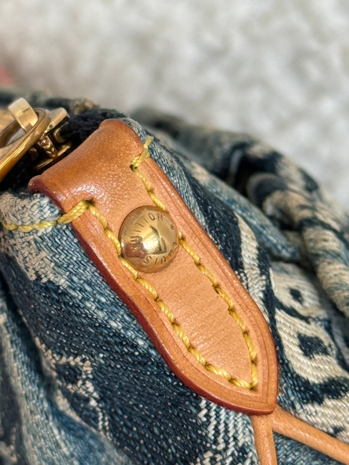 Louis Vuitton Truth Rainy Monogram Denim Pouch
