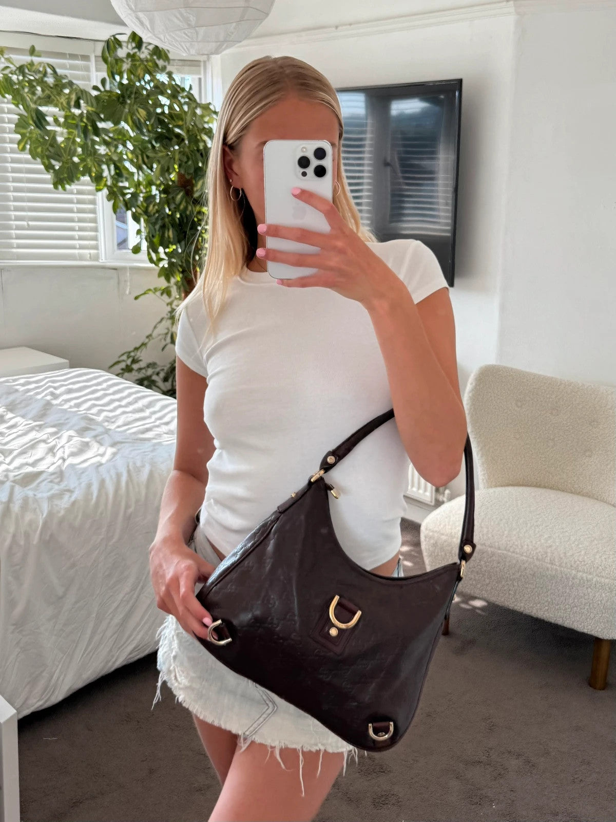 Gucci Abbey D-Ring Shoulder Bag – Brown Guccissima Leather