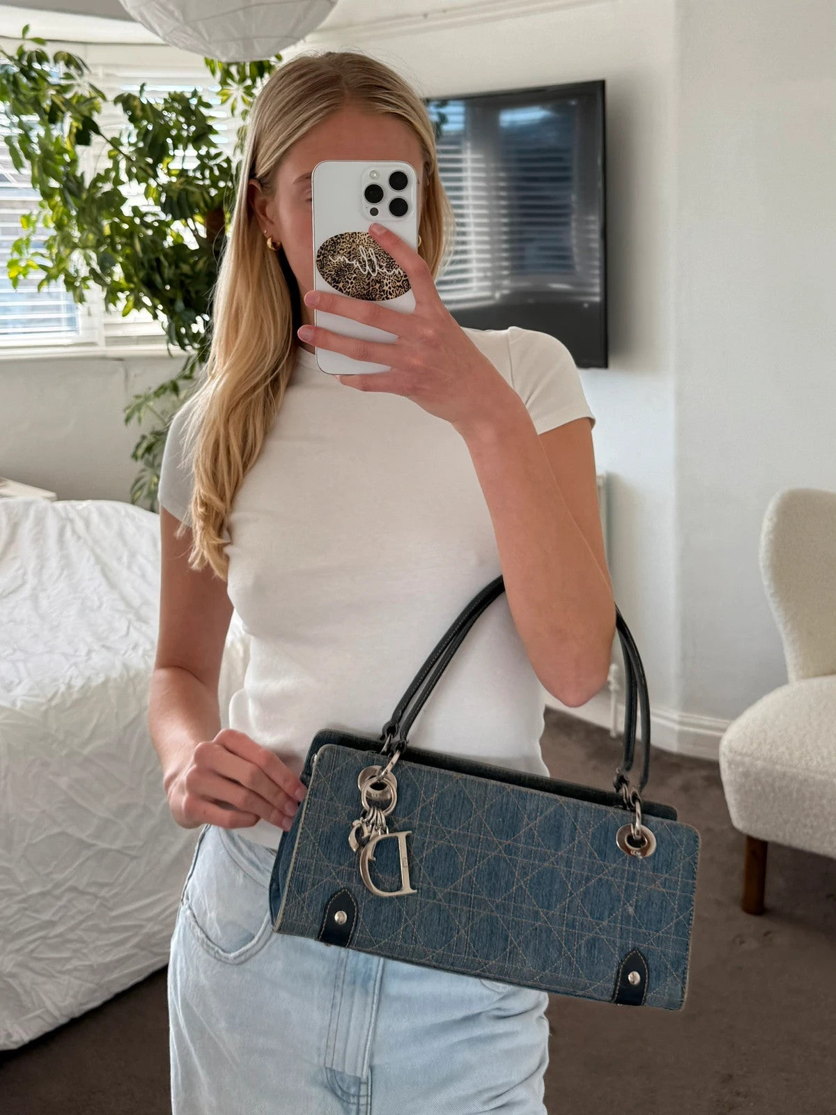 Denim Christian Dior bag