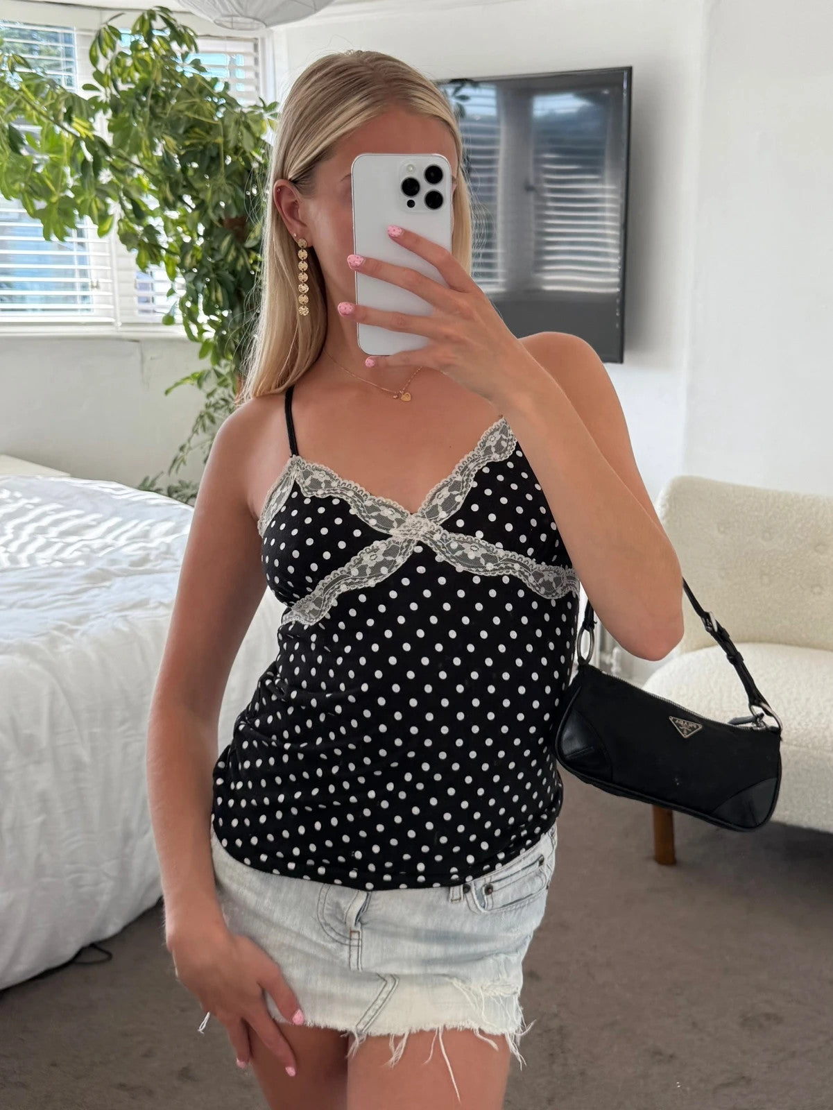 Polka dot cami