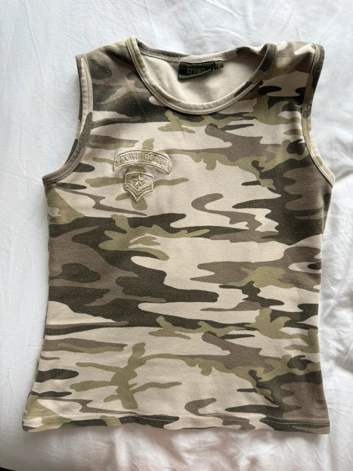 Camo 2000s tank top