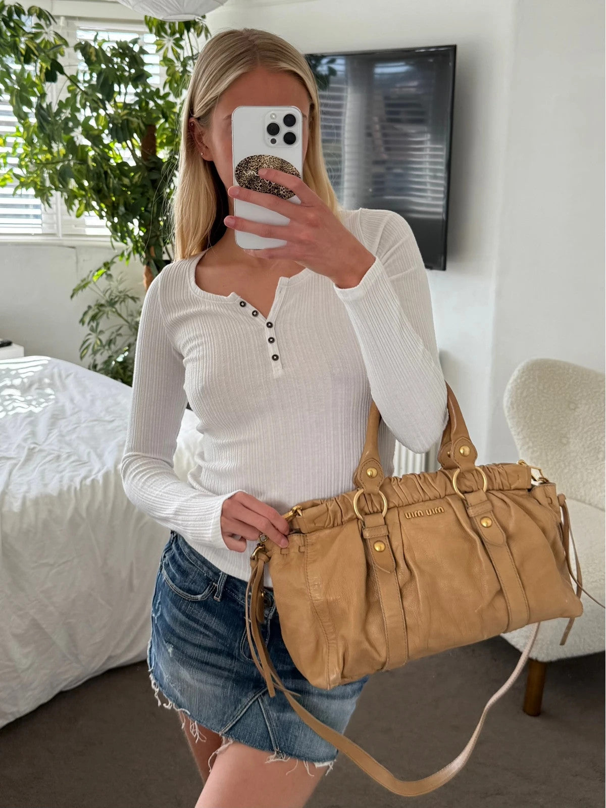 Miu Miu Vitello Handbag