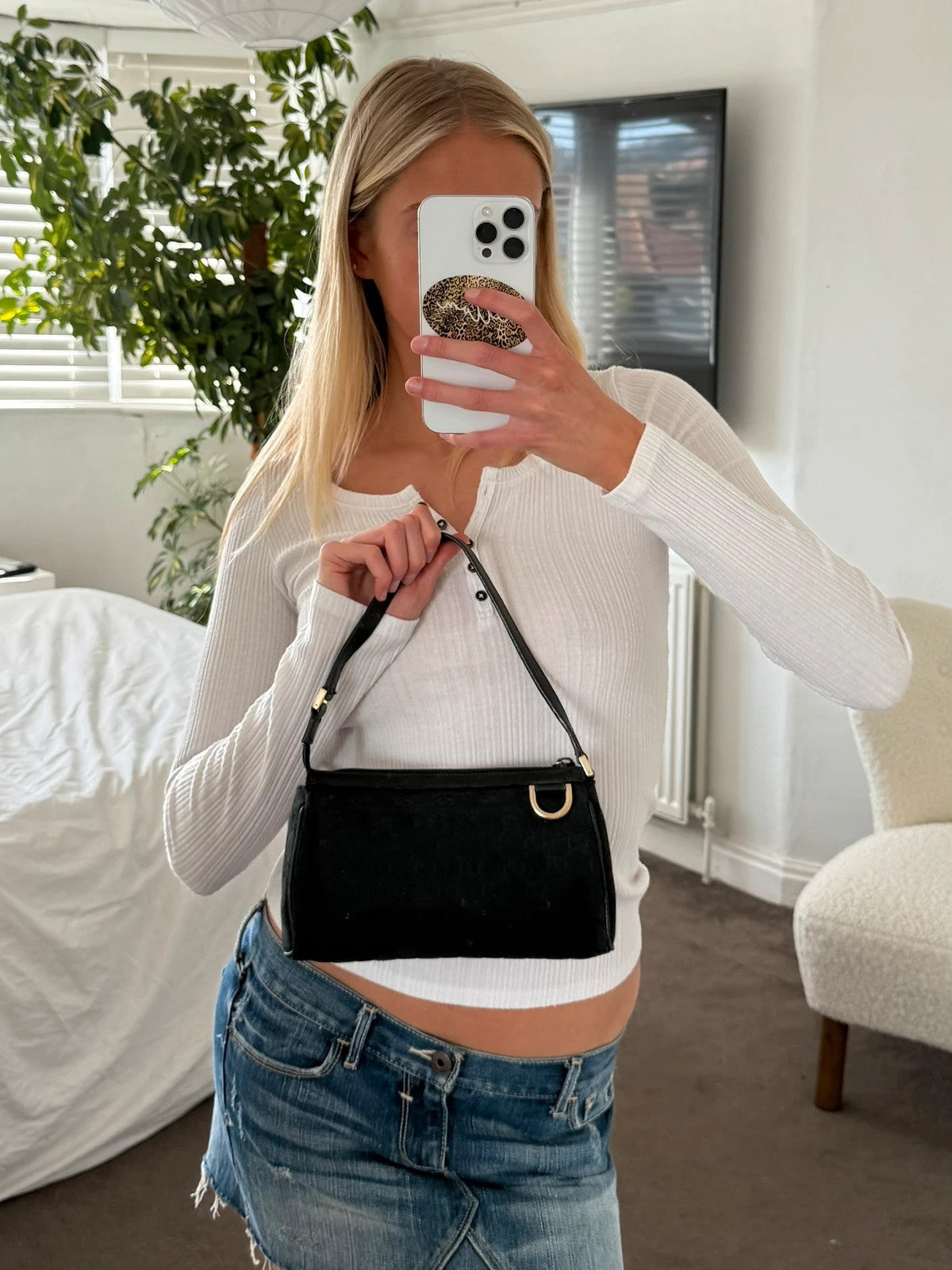 Gucci black mini shoulder bag