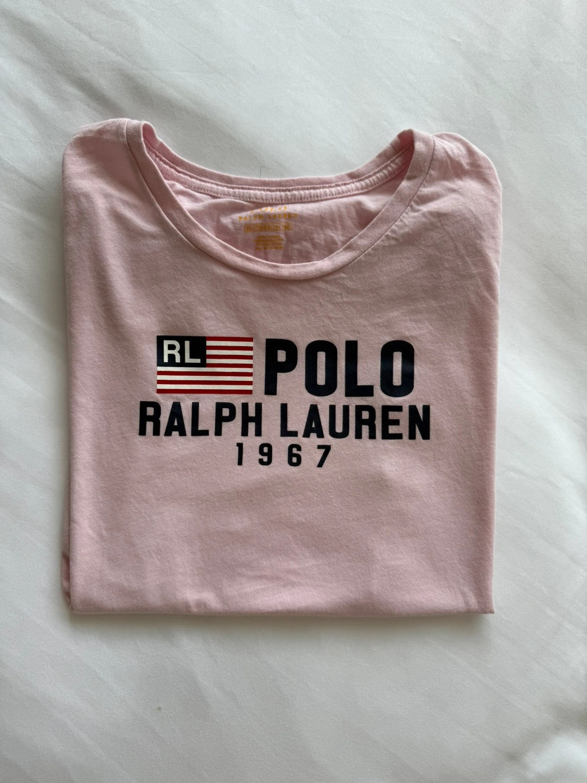 Pink American flag T-shirt