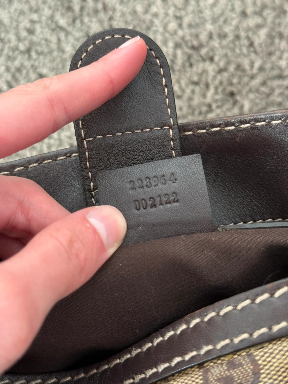 Gucci GG Crystal Handbag Brown