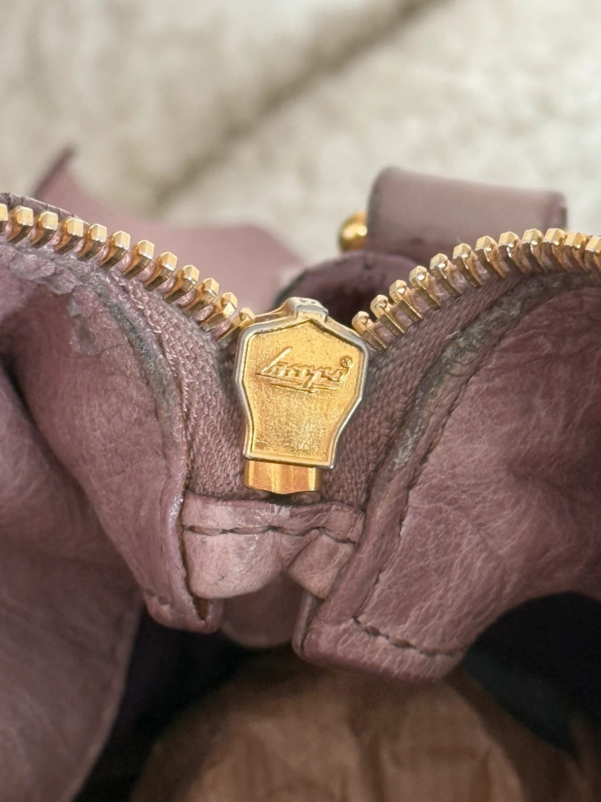 Miu Miu Vitello Lux Mini Bow Bag Mughetto