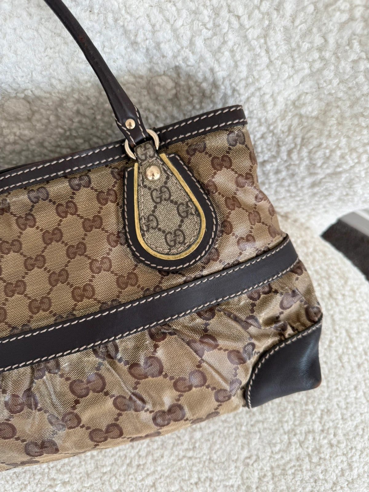 Gucci GG Crystal Handbag Brown