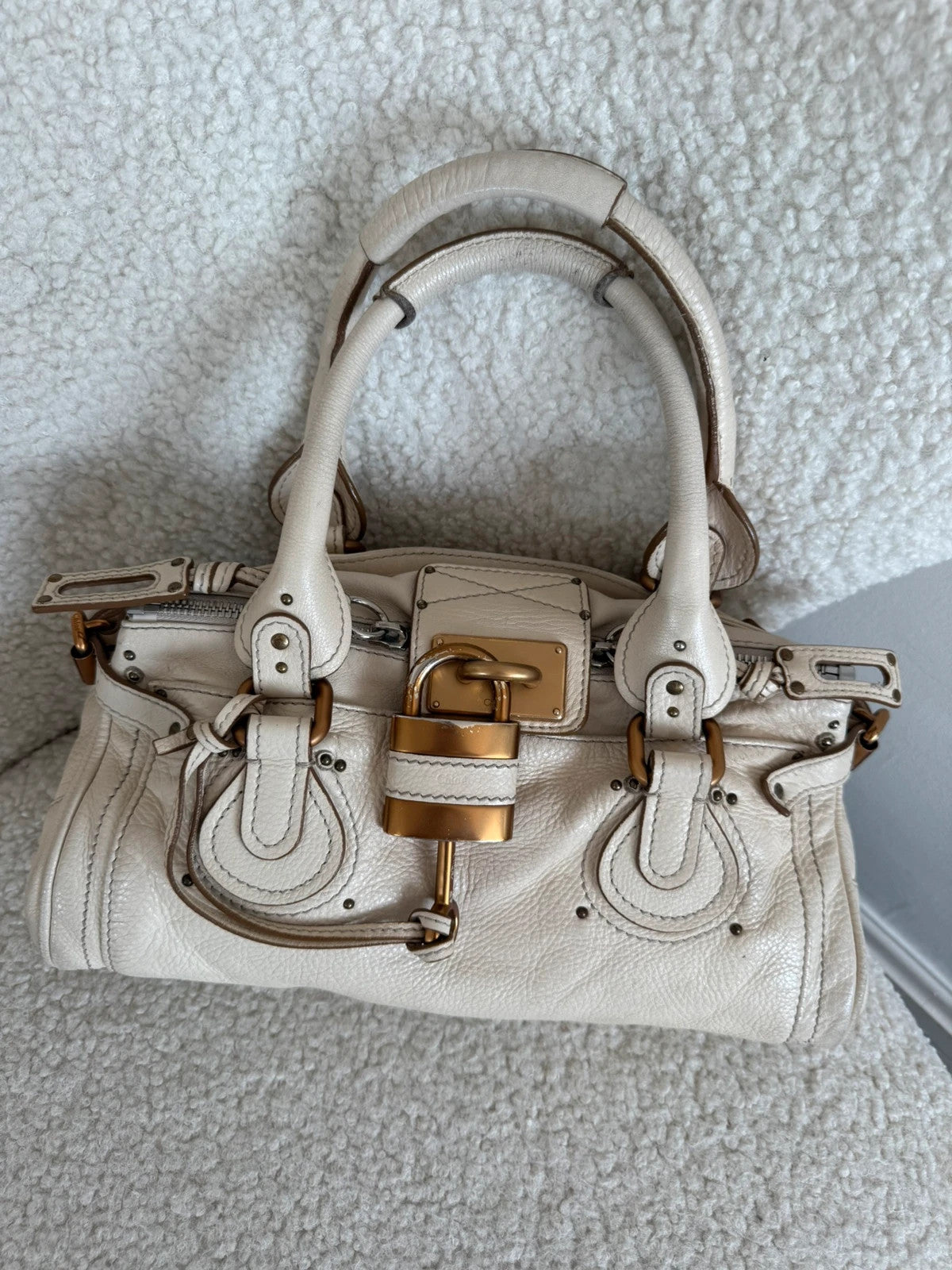 Chloé Paddington Bag in cream