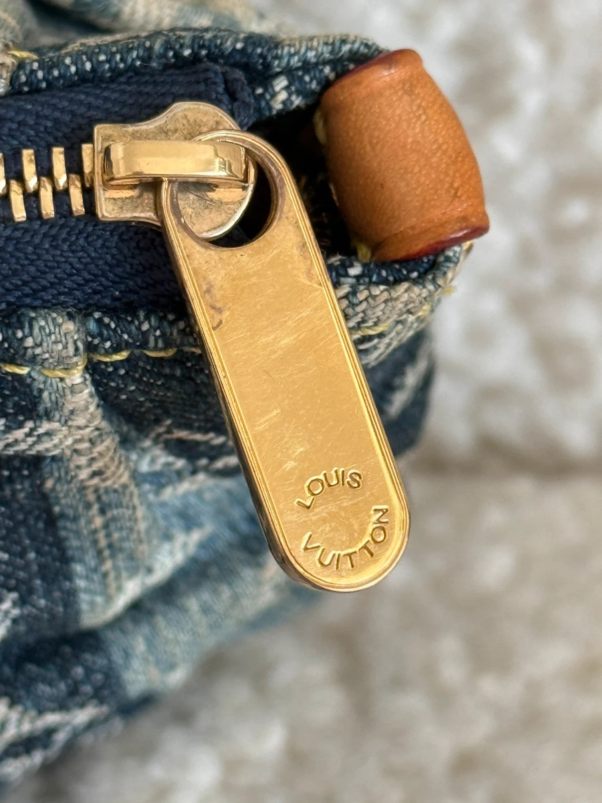 Louis Vuitton Truth Rainy Monogram Denim Pouch