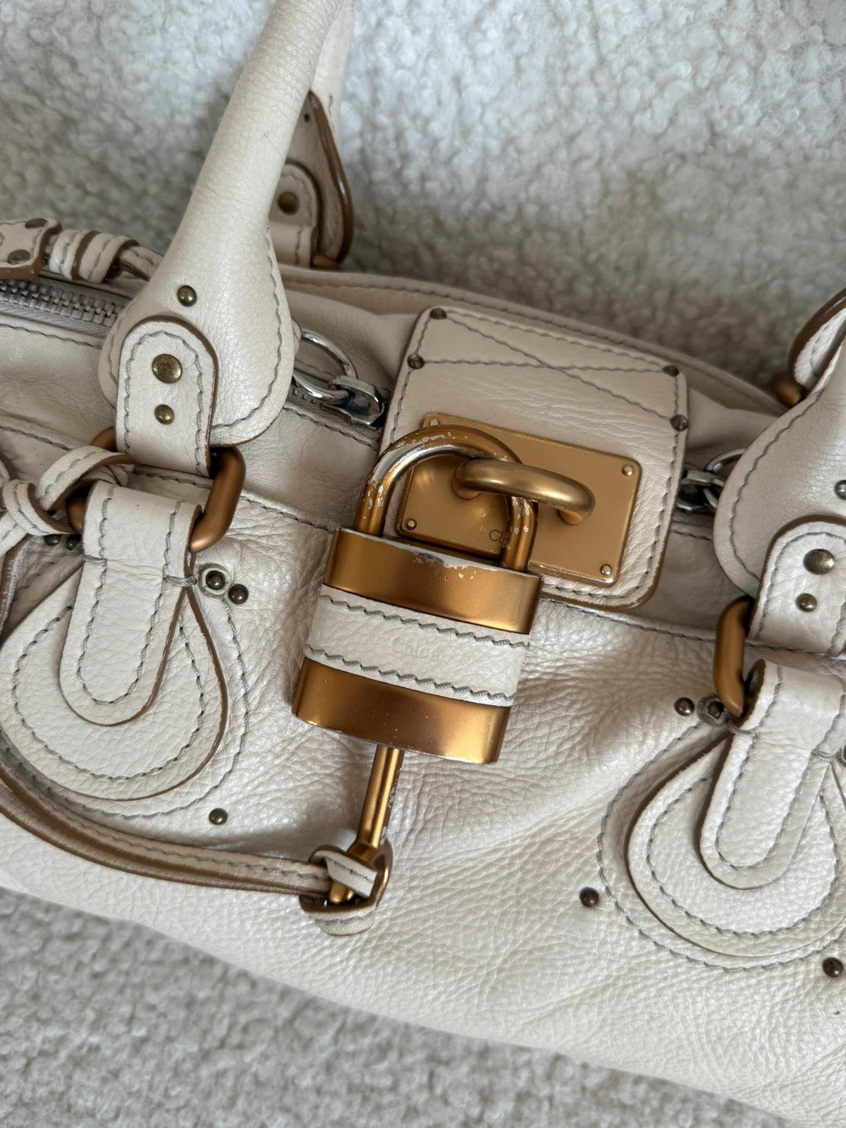 Chloé Paddington Bag in cream