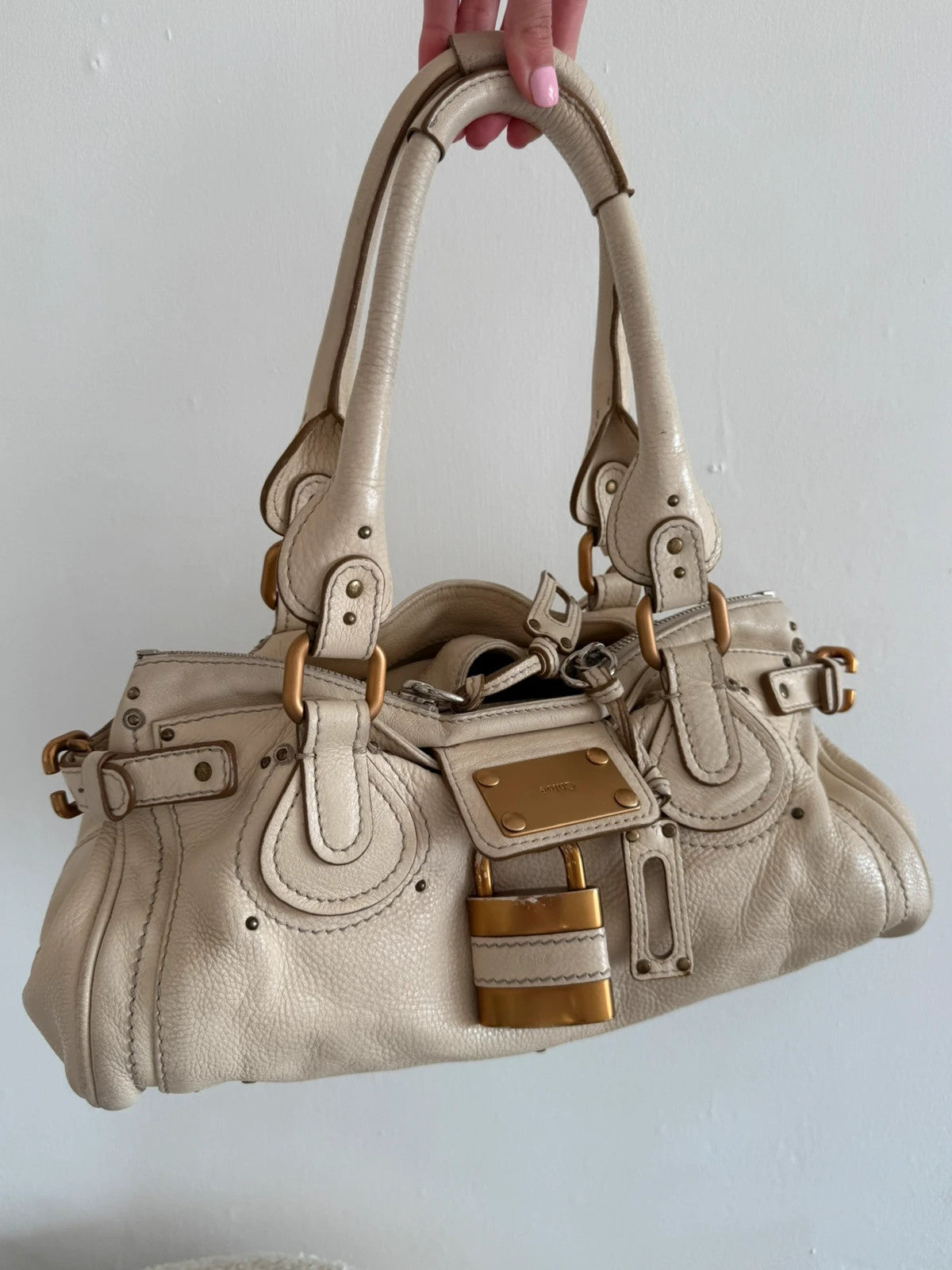 Chloé Paddington Bag in cream