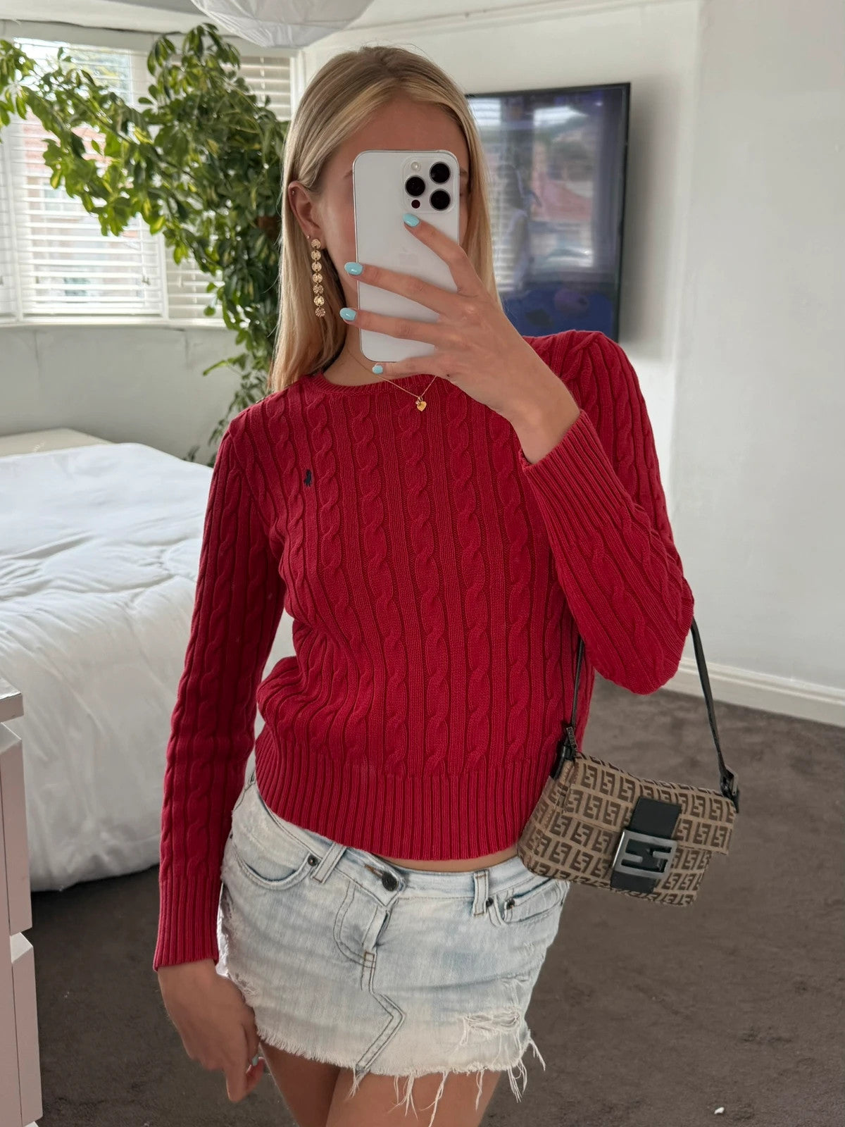 Cable knitted jumper