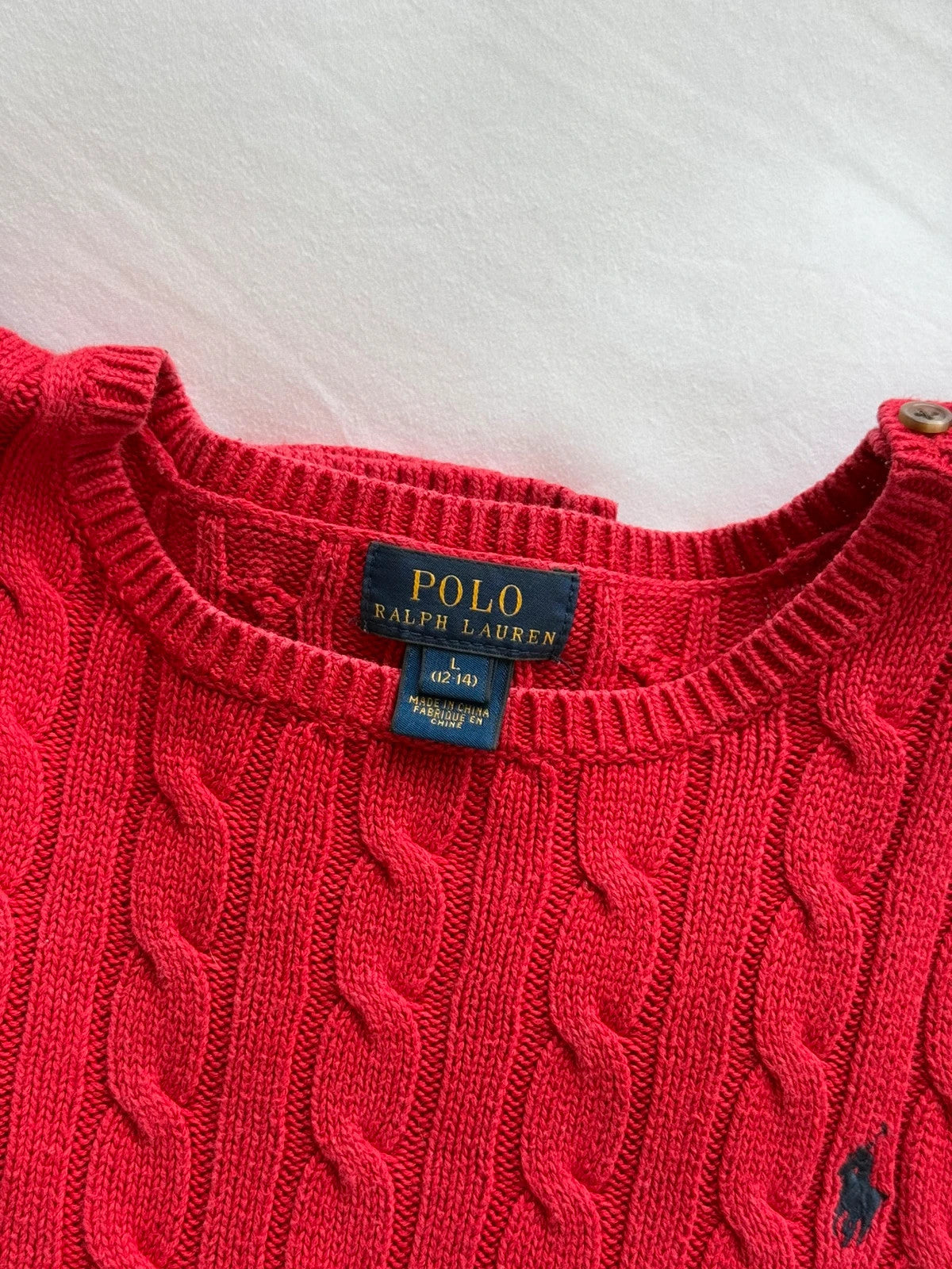 Cable knitted jumper