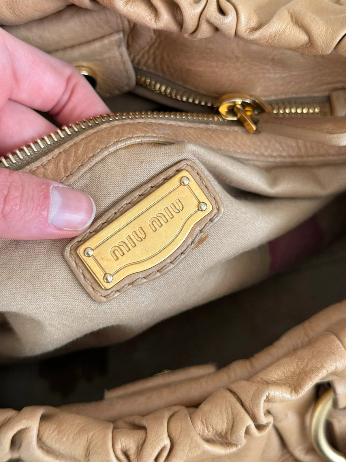 Miu Miu Vitello Handbag
