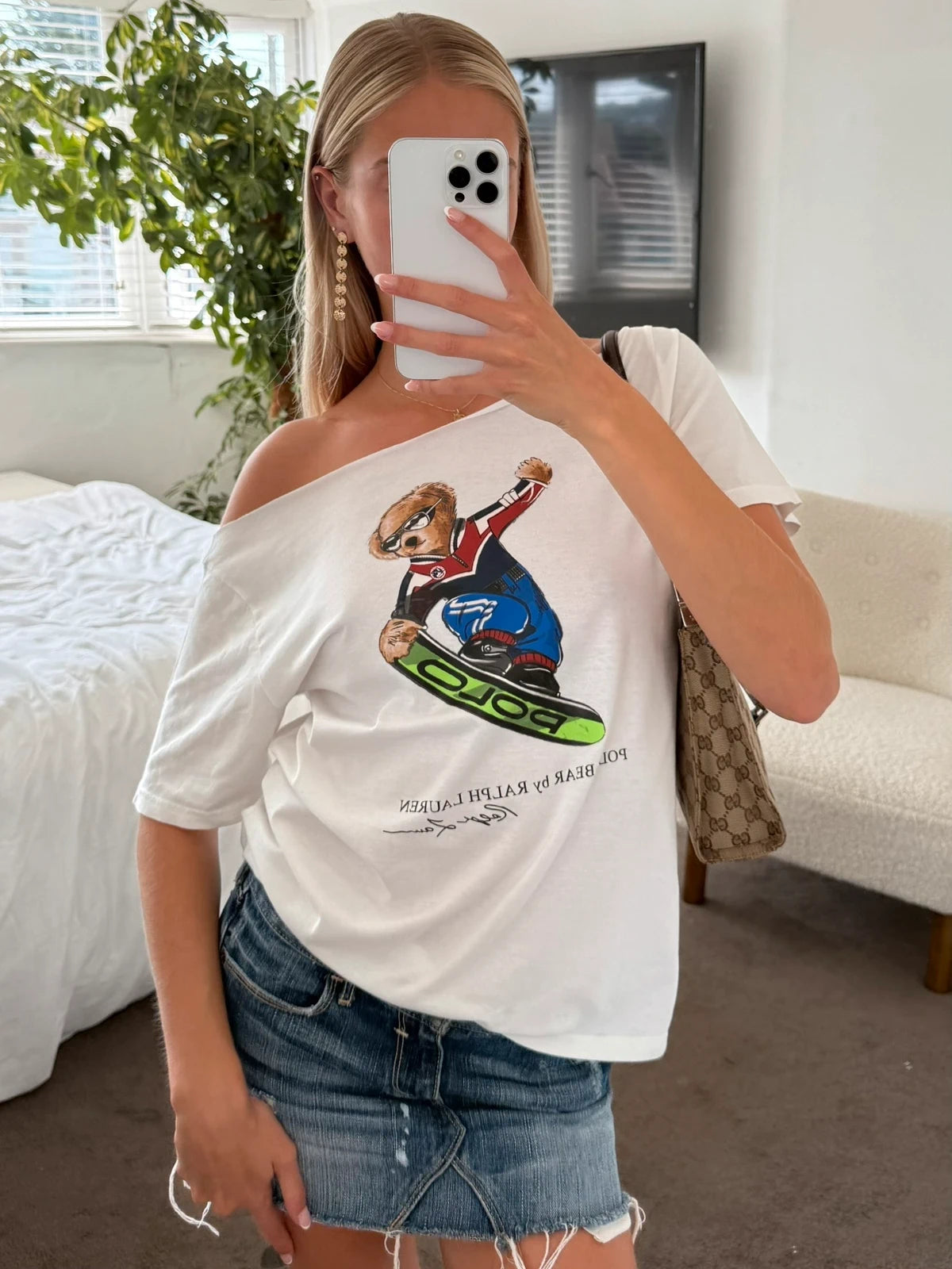 Ralph Lauren Polo Bear Snowboard Tee