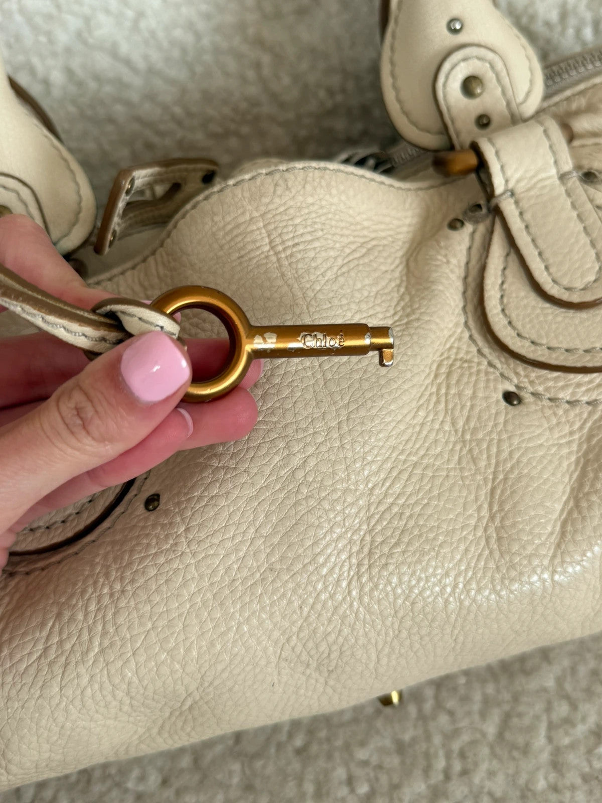 Chloé Paddington Bag in cream
