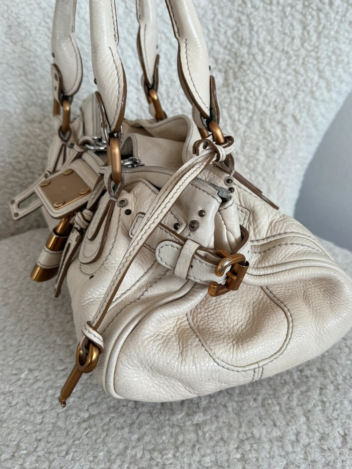 Chloé Paddington Bag in cream