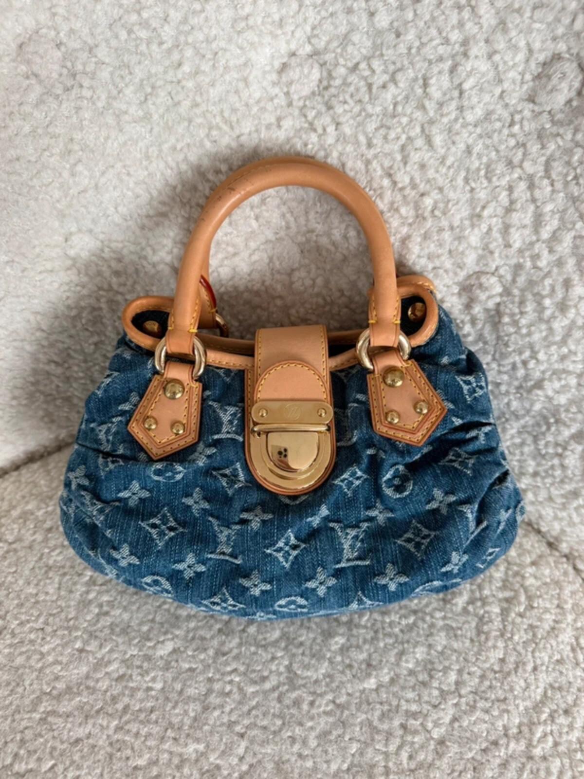 Louis Vuitton Monogram Denim Mini Pleaty Bag