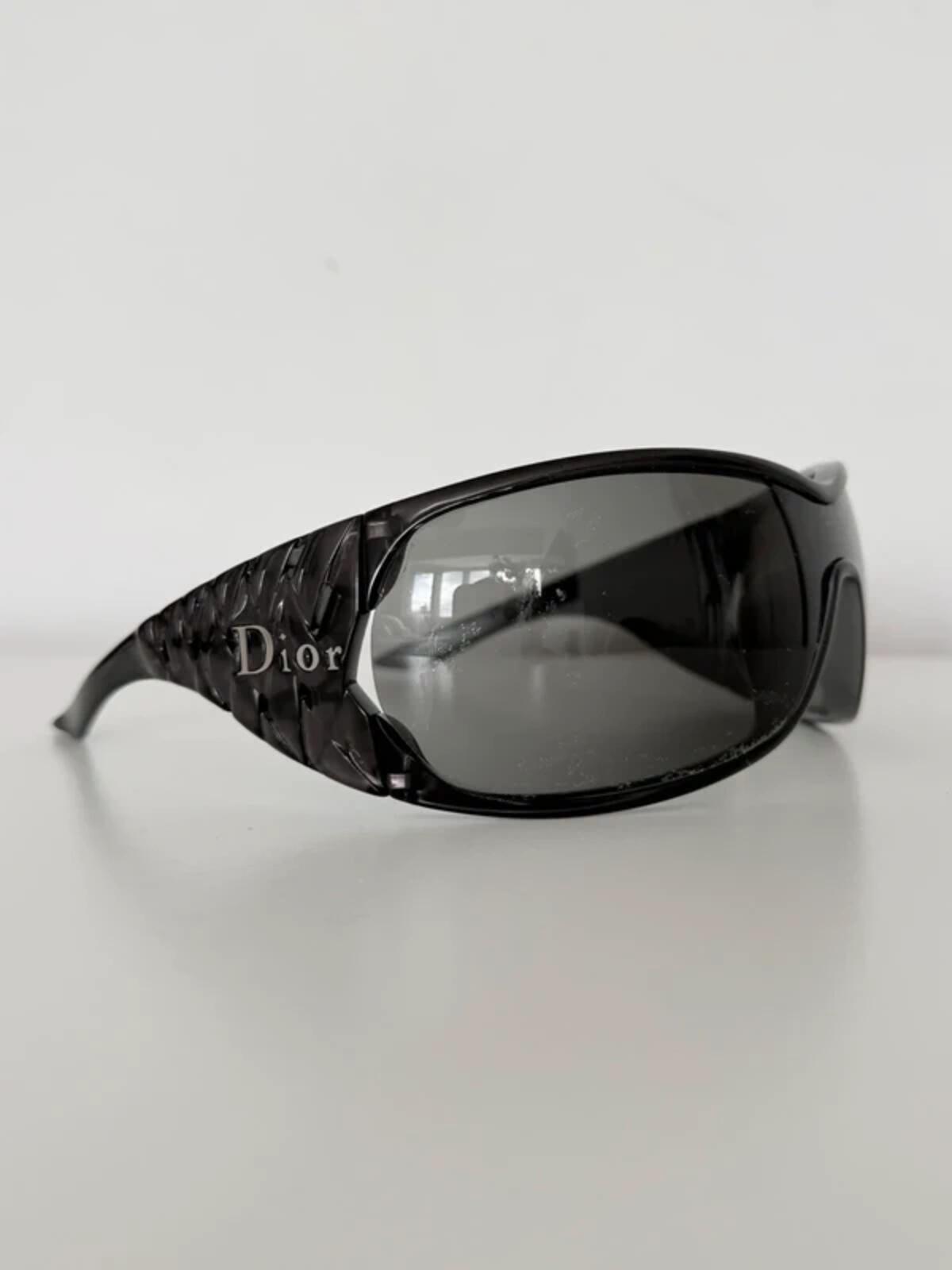Dior Black Ribbon Shield Sunglasses