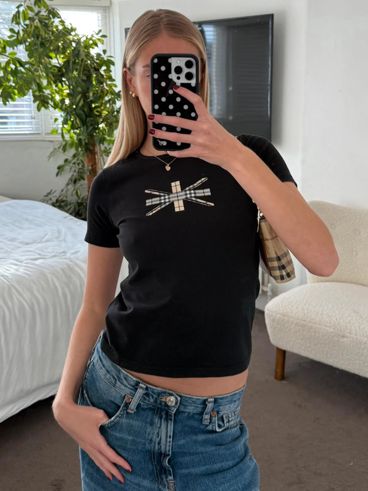 Burberry London Check Cross T-Shirt