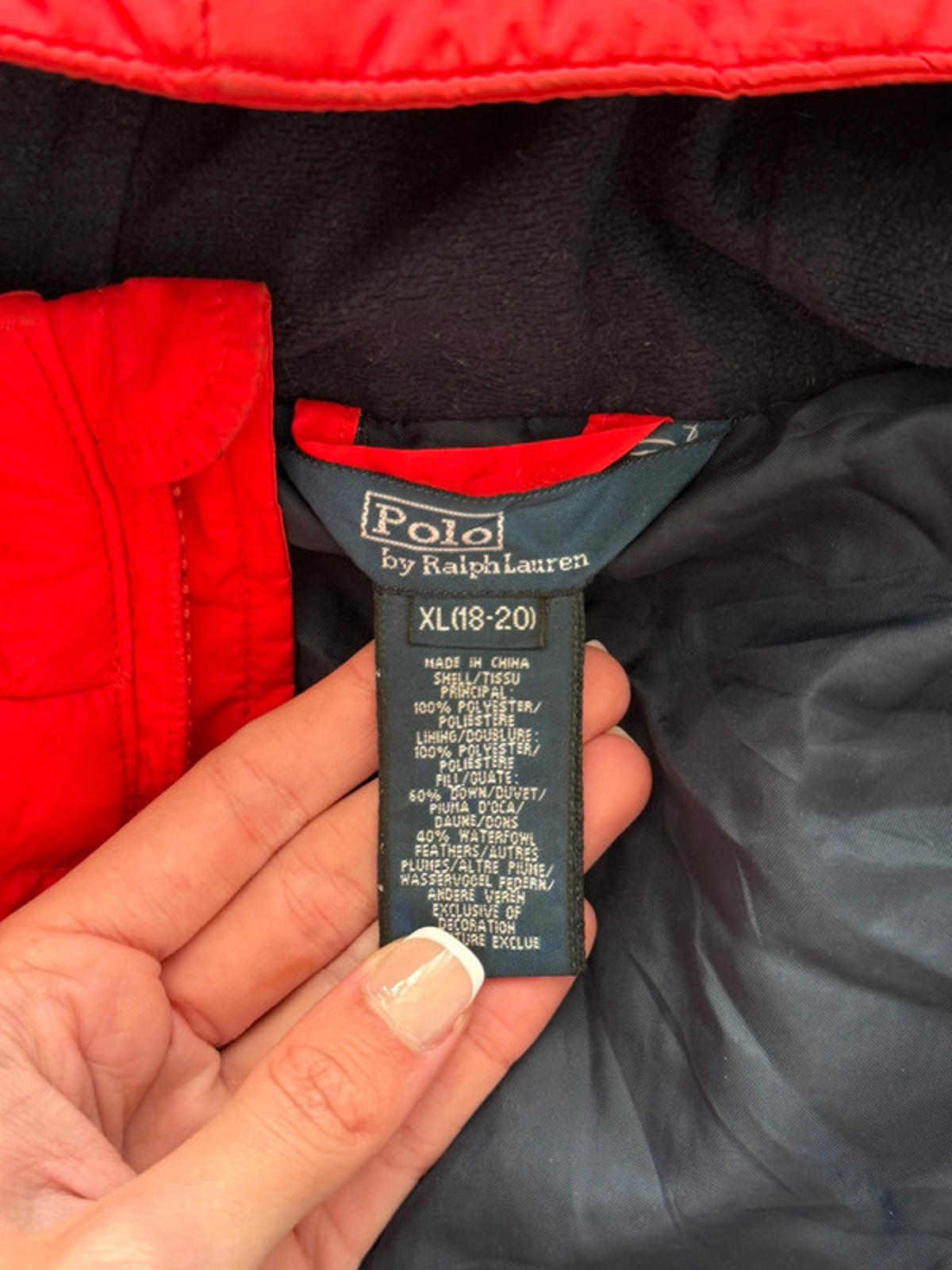 Ralph Lauren Red Puffer Jacket