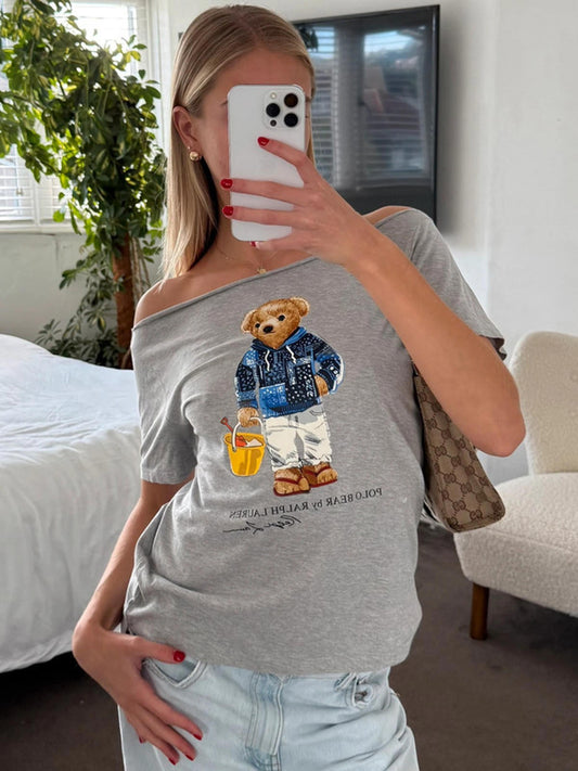 Ralph Lauren Grey Polo Bear Tee
