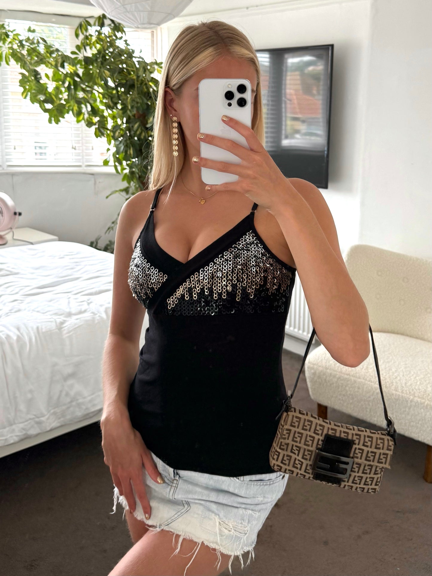 Sequin cami