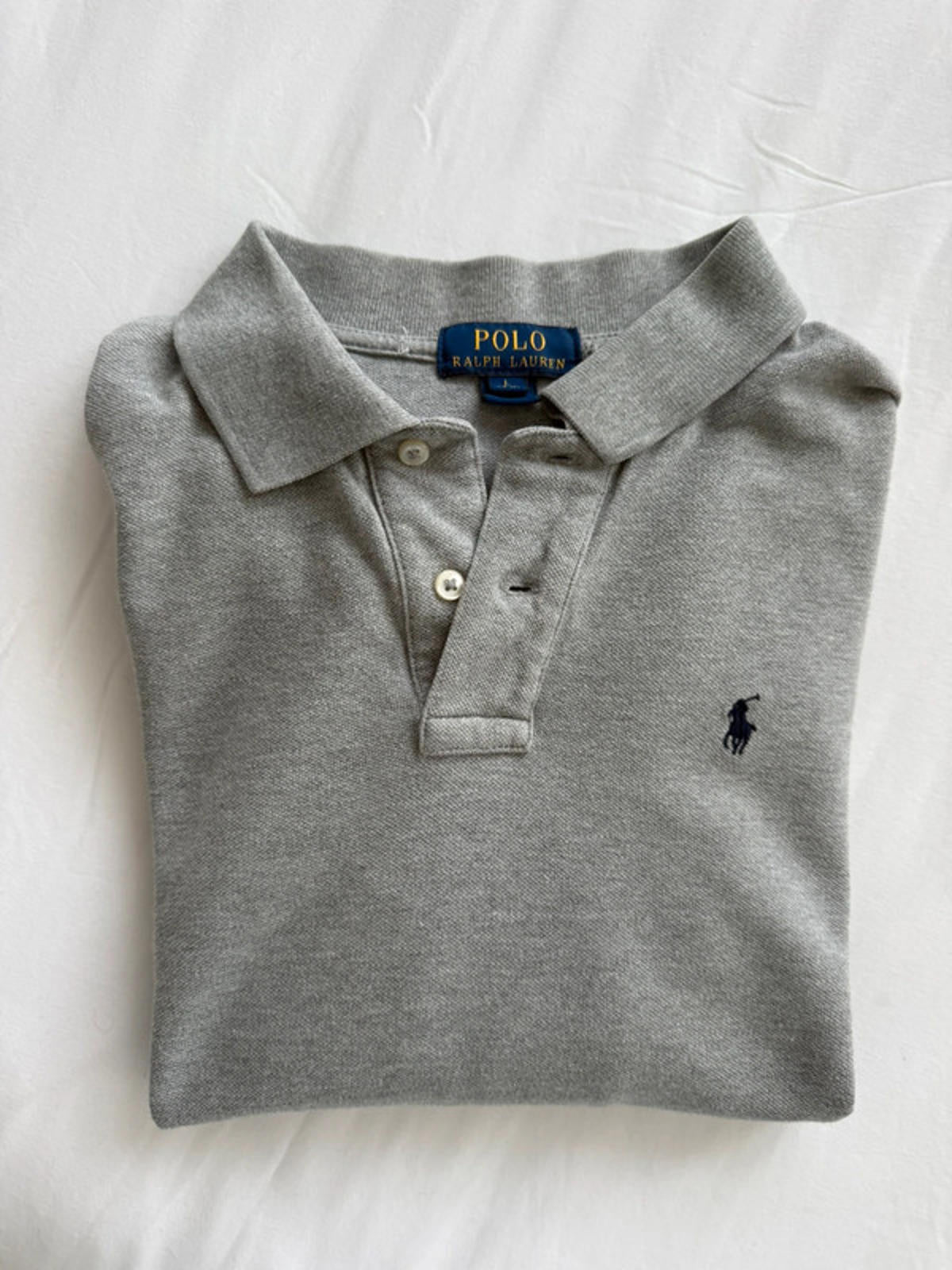 Ralph Lauren Grey Long Sleeve Polo
