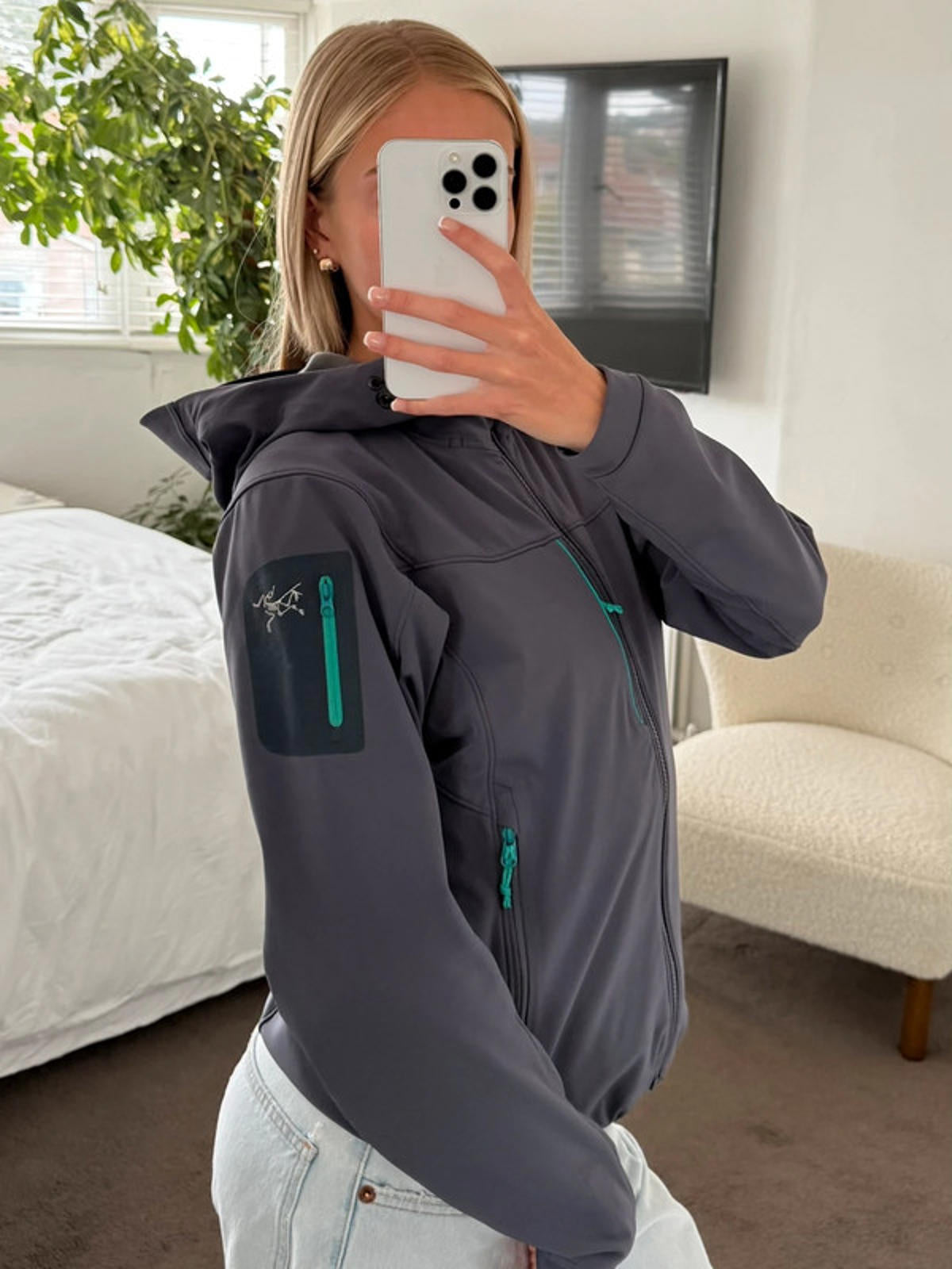 Arc’teryx softshell hooded jacket